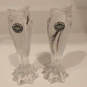 Lenox Crystal Pair of Candle Holders